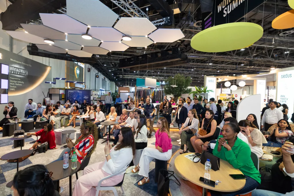 Workspace Summit Stage during one of the panel discussions